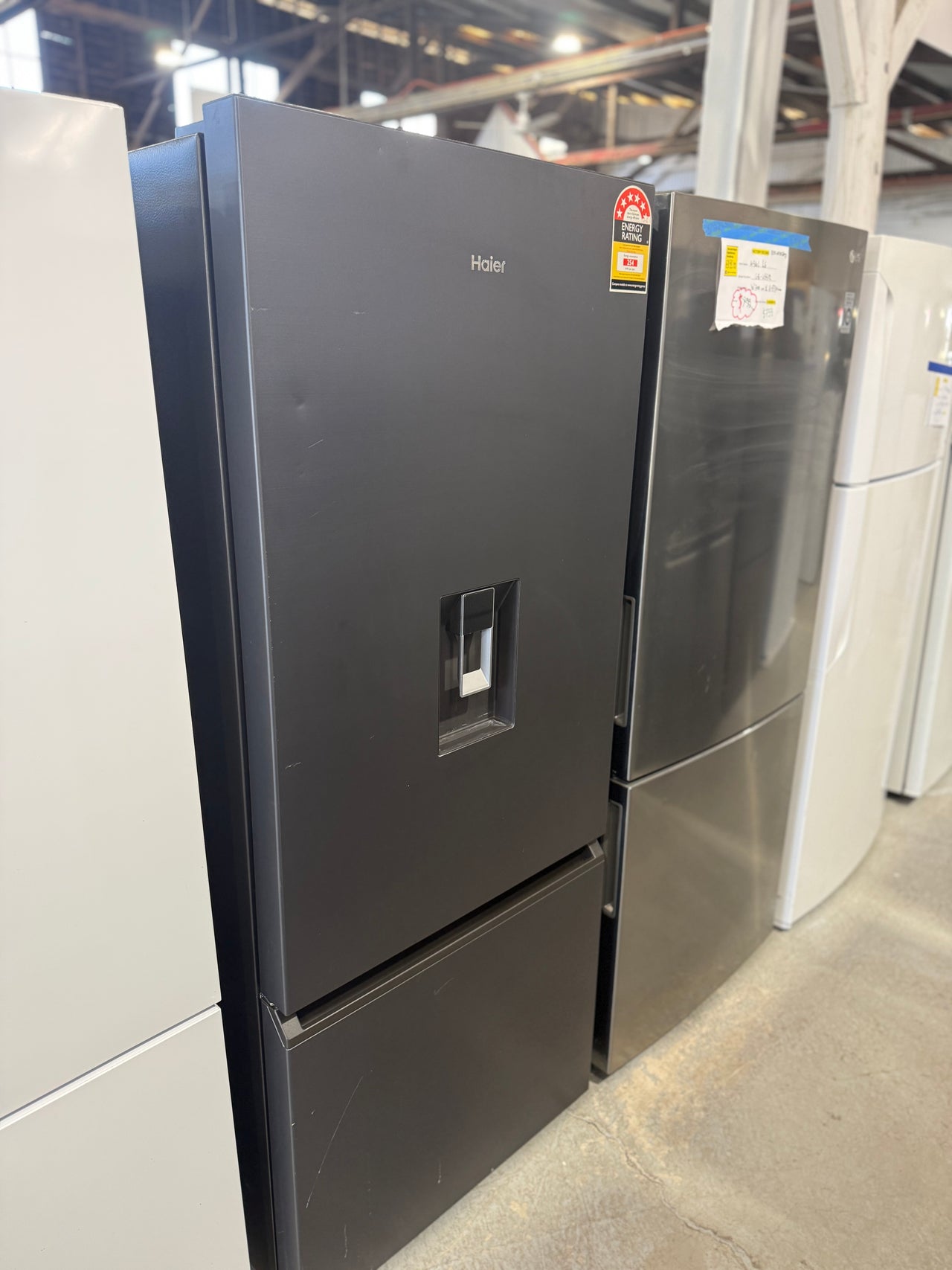 Factory Second Haier 431L Bottom Mount Refrigerator – Black Model: HRF420BHC - Second Hand Appliances Geebung