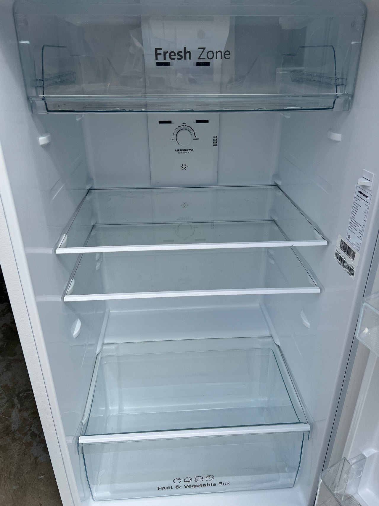 Factory second Hisense HRTF326 326L Top Mount Fridge (White)Mode: HRTF326 - Second Hand Appliances Geebung