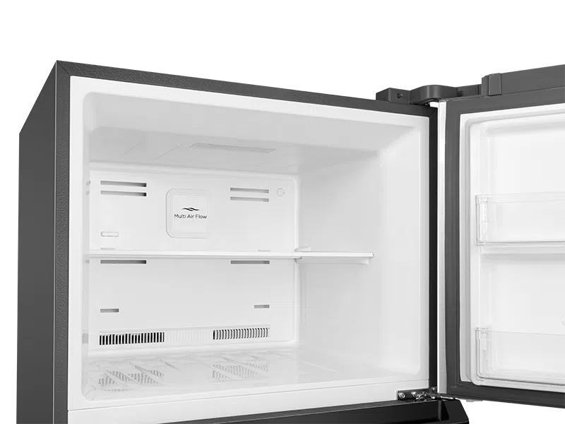 Factory second/Carton damaged TCL 420L Top Mount Fridge – Titanium Grey  Model: TRF491TG