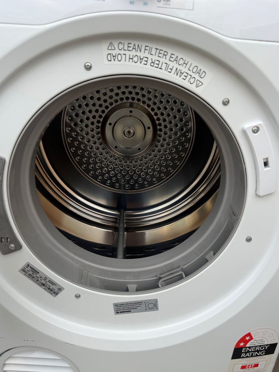 Second hand Simpson 5.5kg Sensor Vented Dryer – SDV556HQWA