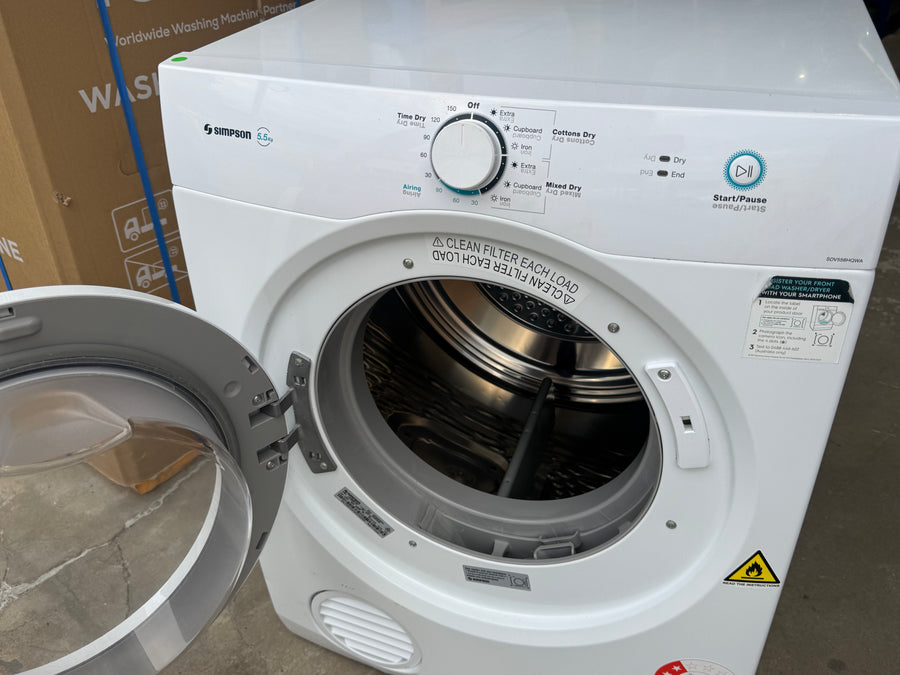 Second hand Simpson 5.5kg Sensor Vented Dryer – SDV556HQWA