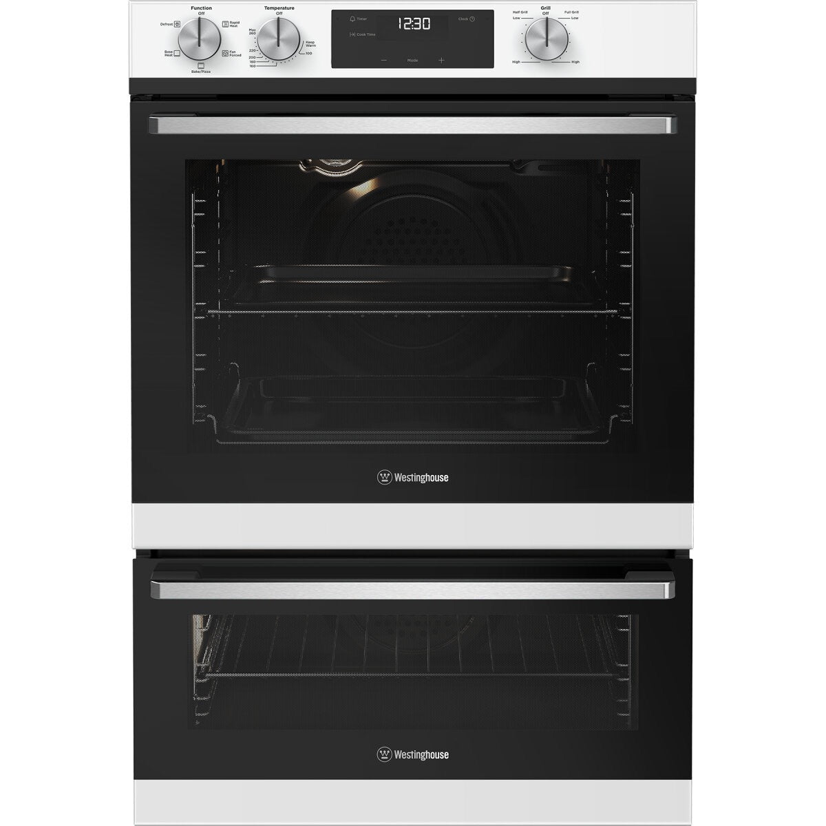 Factory second Westinghouse WVE6565WD 60 cm Multi-Function Electric Built-In Oven with Separate Grill (White Finish)