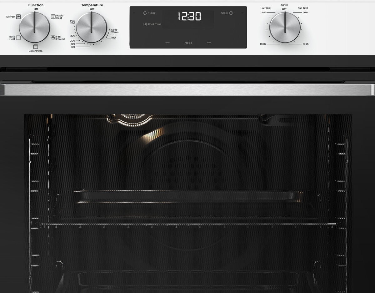 Factory second Westinghouse WVE6565WD 60 cm Multi-Function Electric Built-In Oven with Separate Grill (White Finish)