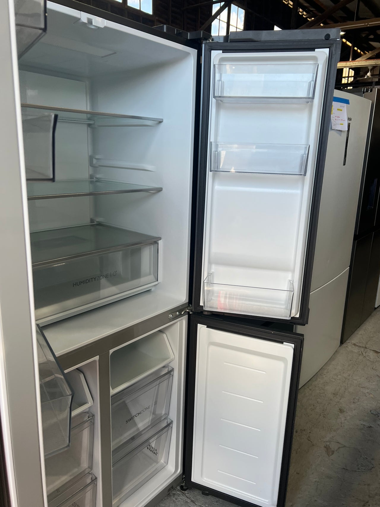 Factory second Haier 508L Quad Door Fridge Black HRF580YPC - Second Hand Appliances Geebung