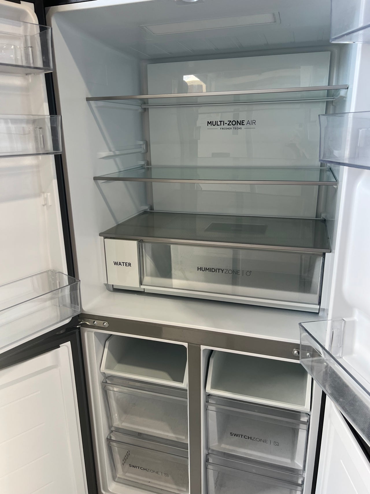 Factory second Haier 508L Quad Door Fridge Black HRF580YPC - Second Hand Appliances Geebung