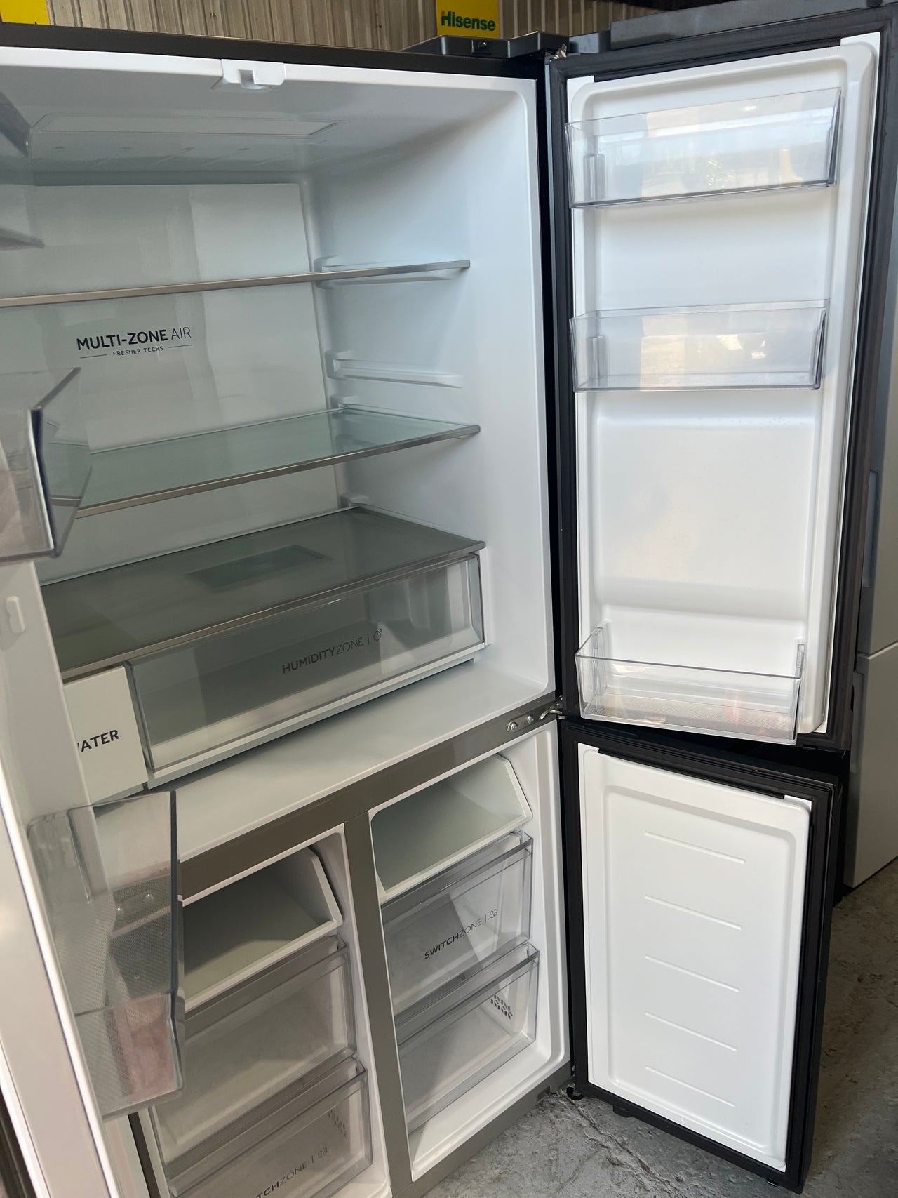 Factory second Haier 508L Quad Door Fridge Black HRF580YPC - Second Hand Appliances Geebung