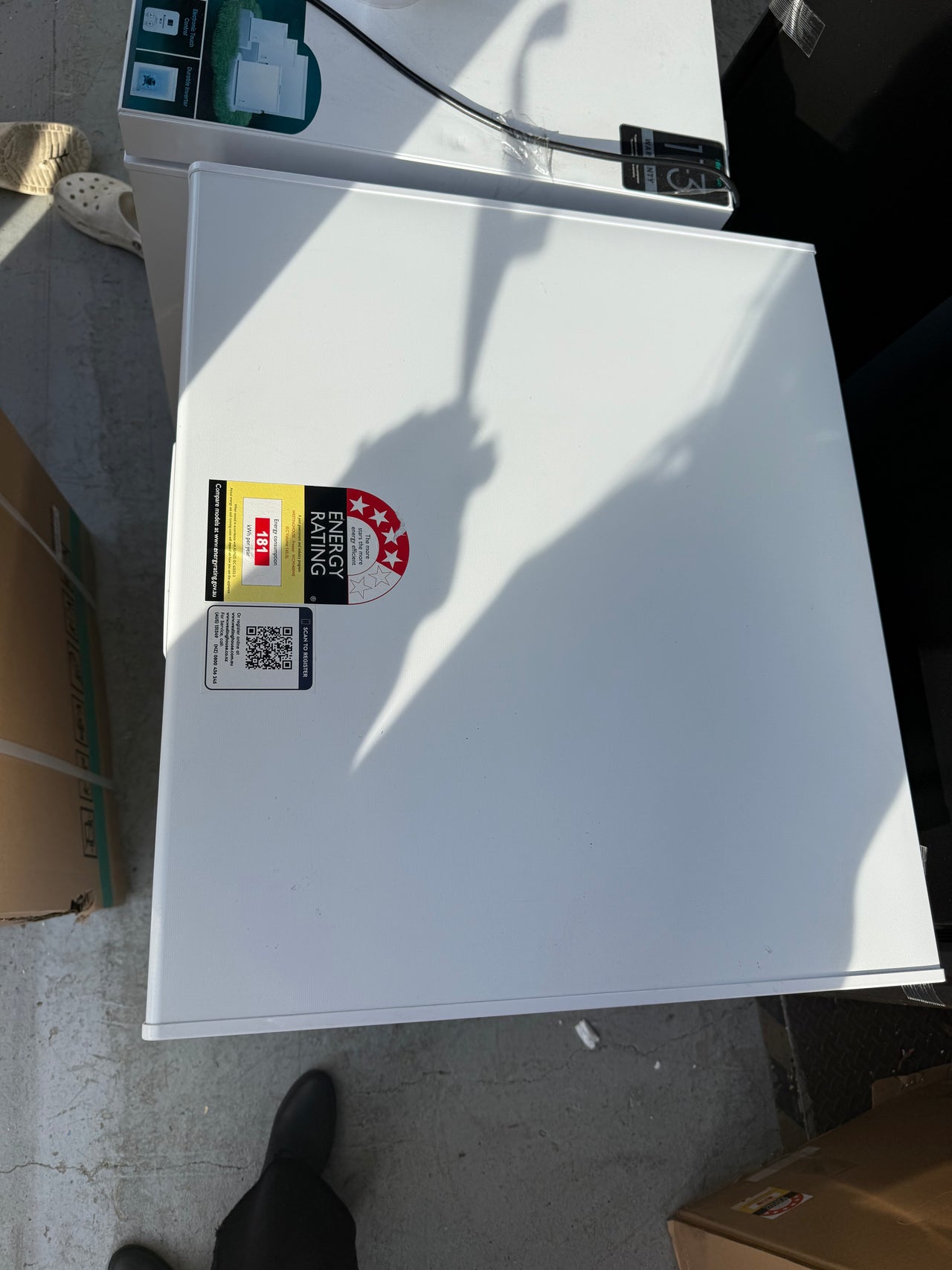 Transportation damaged Westinghouse WCM1400WE Chest Freezer – 145L Capacity