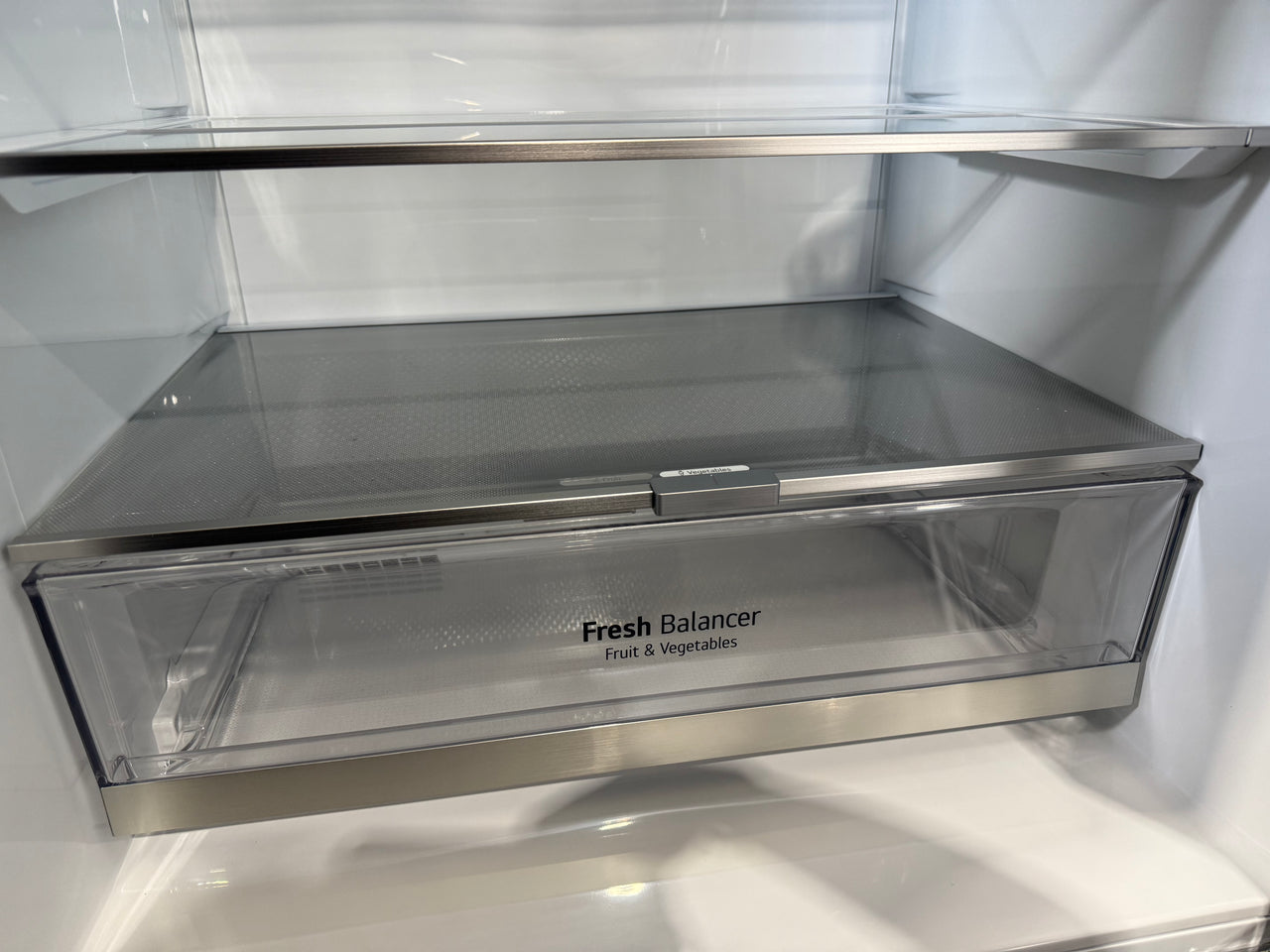 Factory second LG 420L Bottom Mount Fridge Stainless Steel GB-455PL