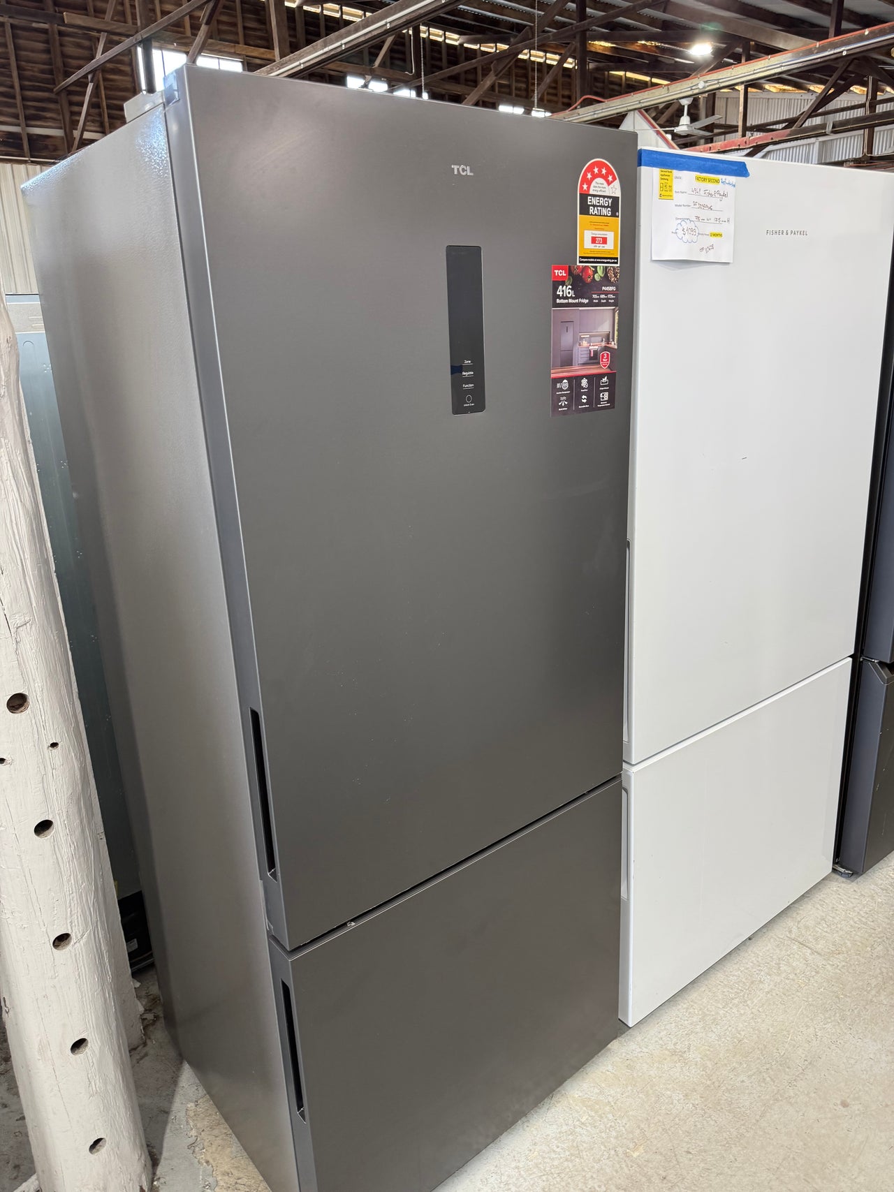 Factory second TCL 416 L Bottom-Mount Fridge – Model P445BFG