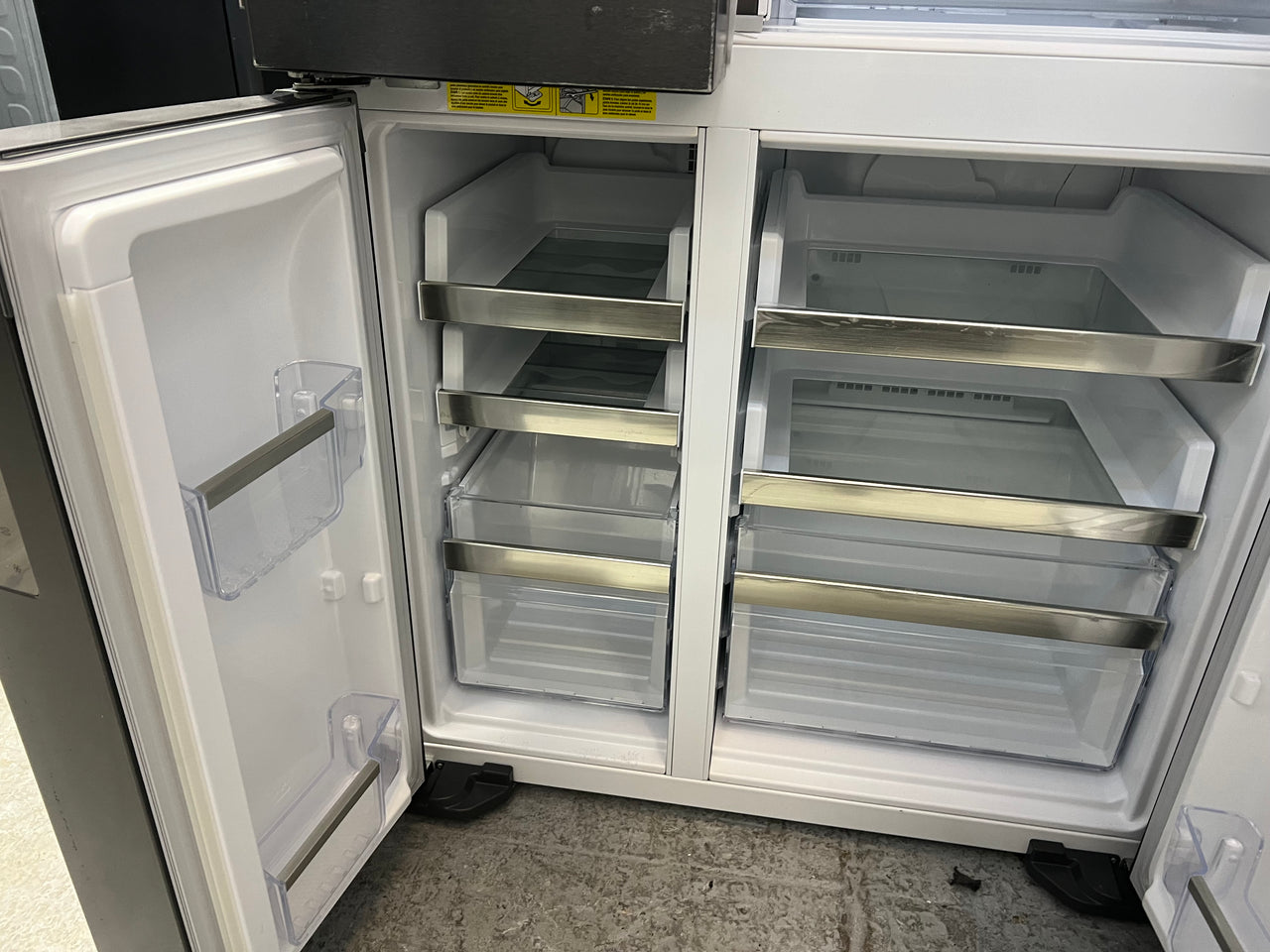 Second hand Westinghouse 609L Dark Stainless Steel French Door Frost Free Fridge Model: WQE6870BA - Second Hand Appliances Geebung