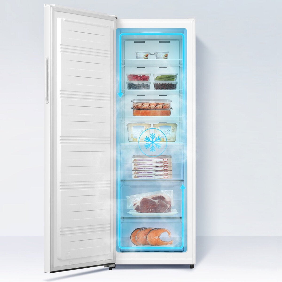 Factory second/Carton damaged Hisense HRVF240 240L Hybrid Fridge/Freezer – White