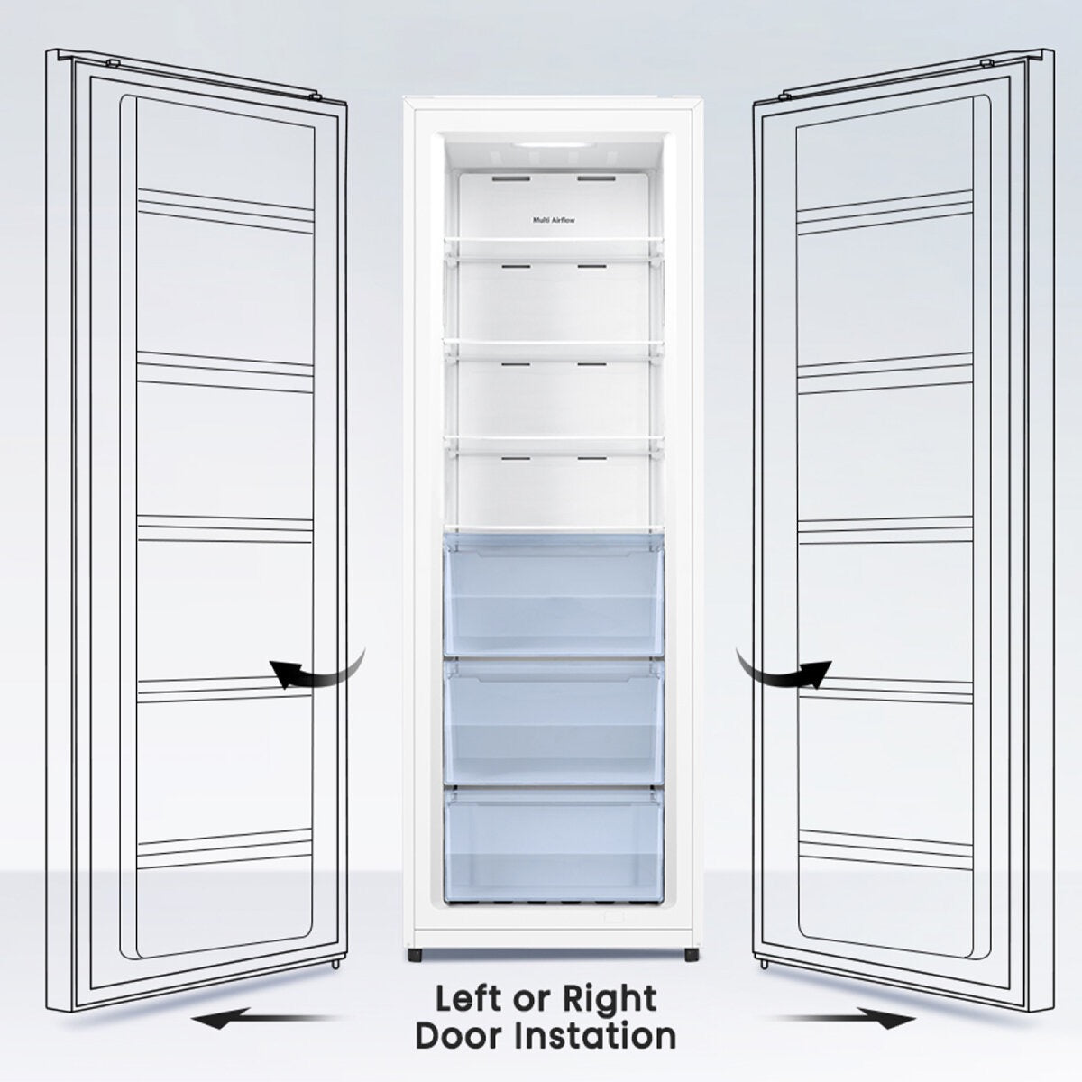 Factory second/Carton damaged Hisense HRVF240 240L Hybrid Fridge/Freezer – White