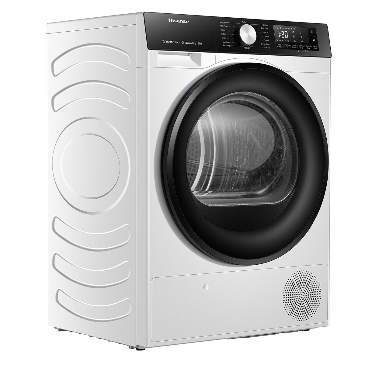 Factory second Hisense HDFS80HS 8 kg Series 3 Heat Pump Dryer – White
