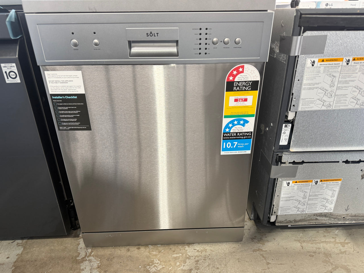 Factory second Sôlt GGSDW6012S – 60cm Freestanding Dishwasher (Stainless Steel)