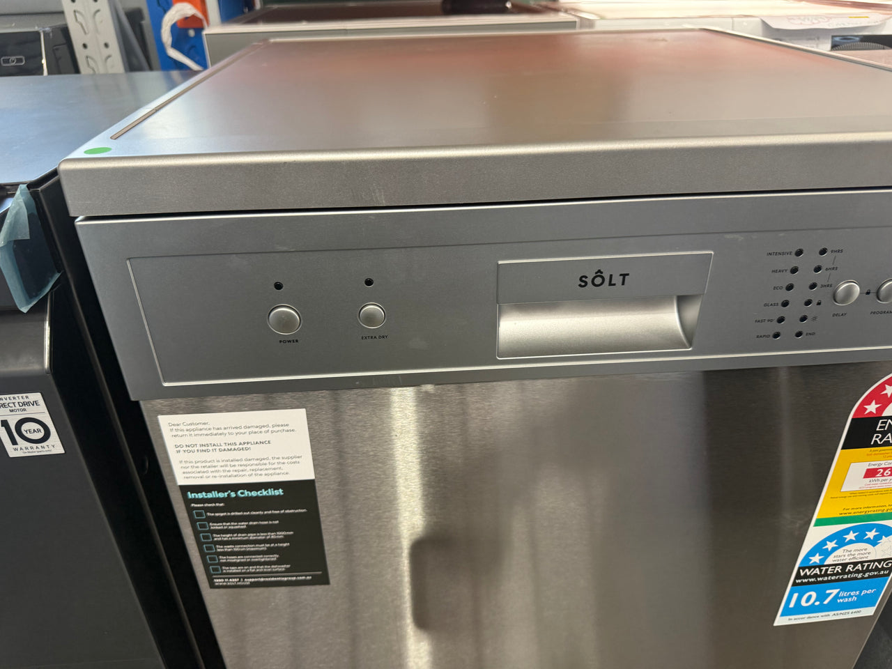 Factory second Sôlt GGSDW6012S – 60cm Freestanding Dishwasher (Stainless Steel)