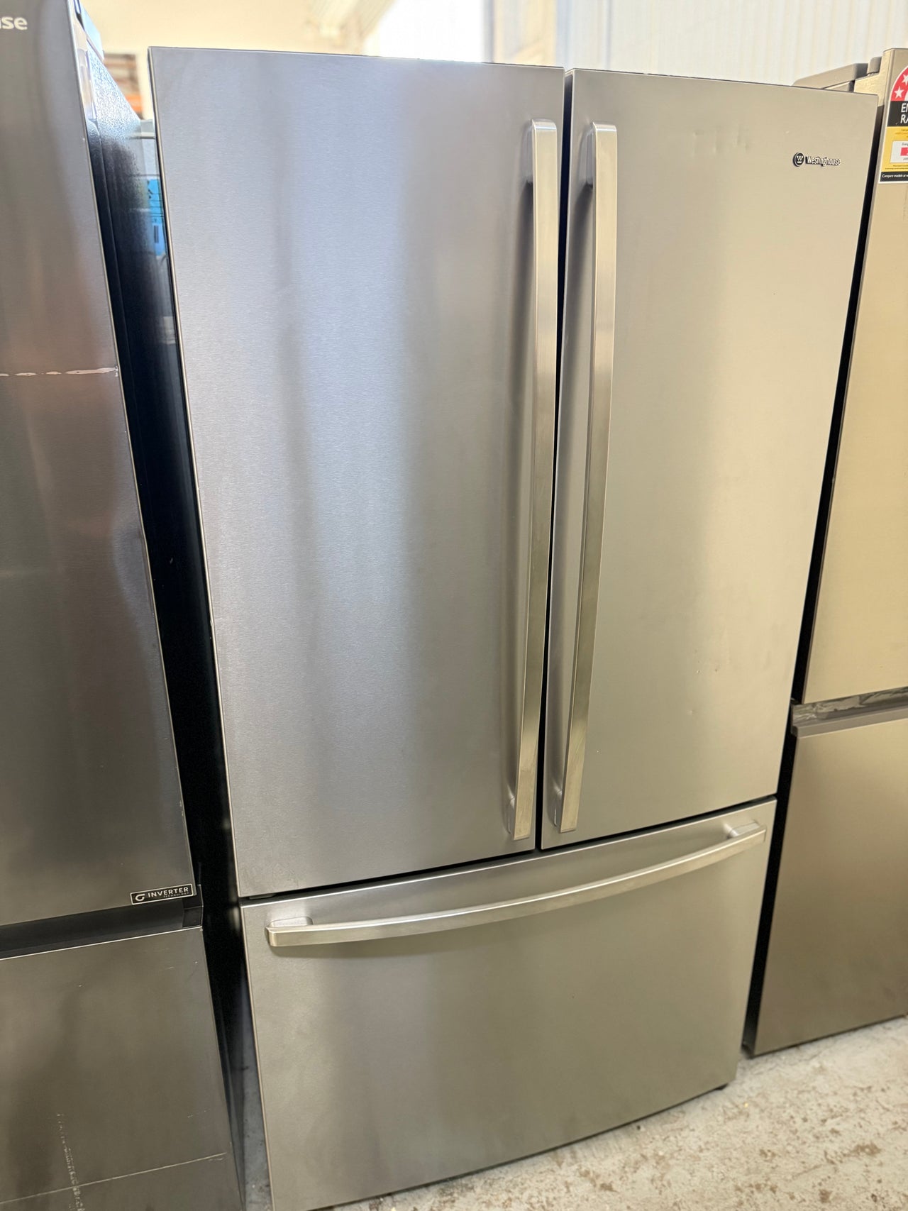 Second hand Westinghouse 565L French Door Refrigerator Model: WHE6000SB