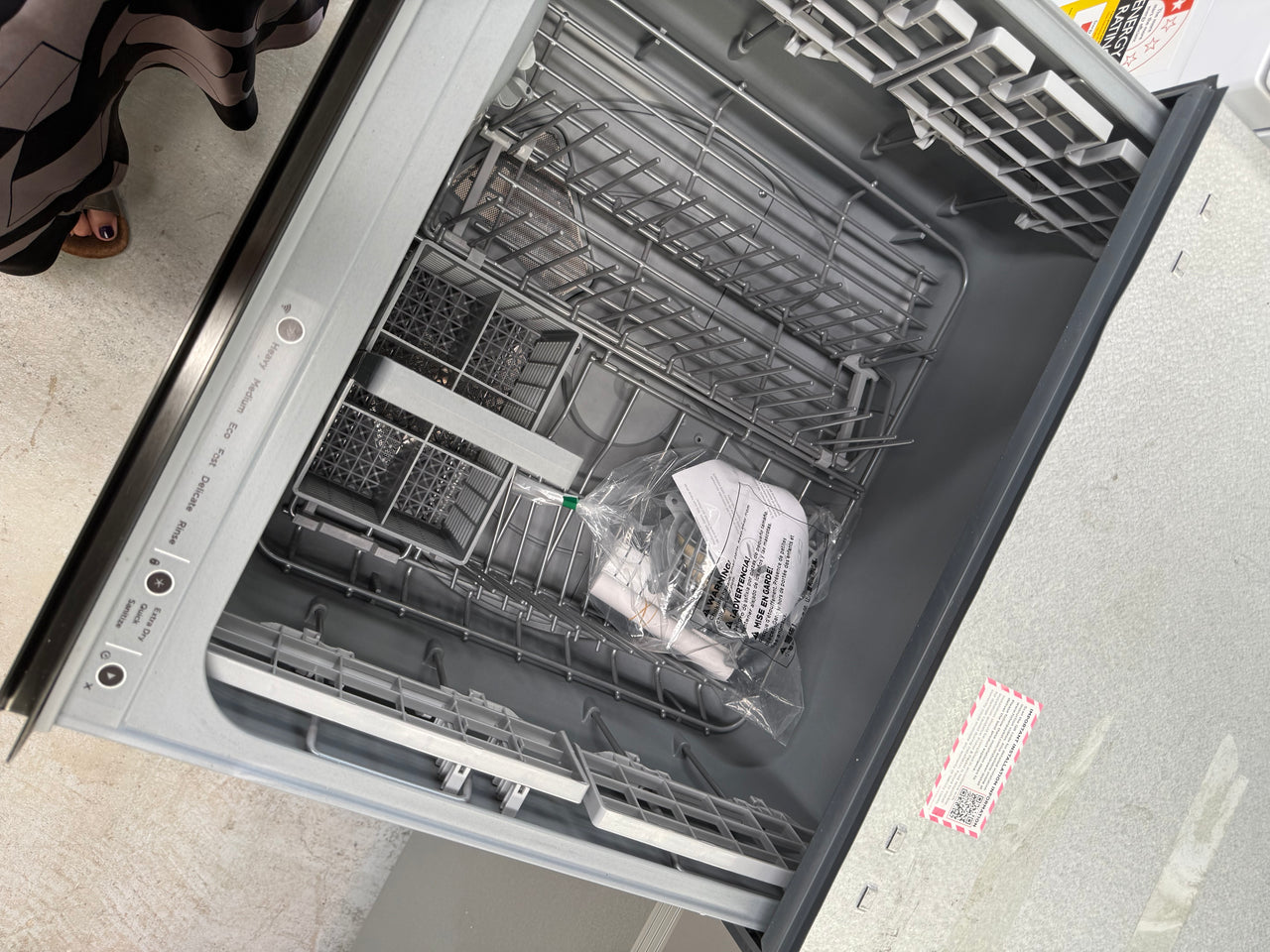 Factory second Fisher & Paykel DD60D4NB9 Series 9 Contemporary Double DishDrawer™ Dishwasher