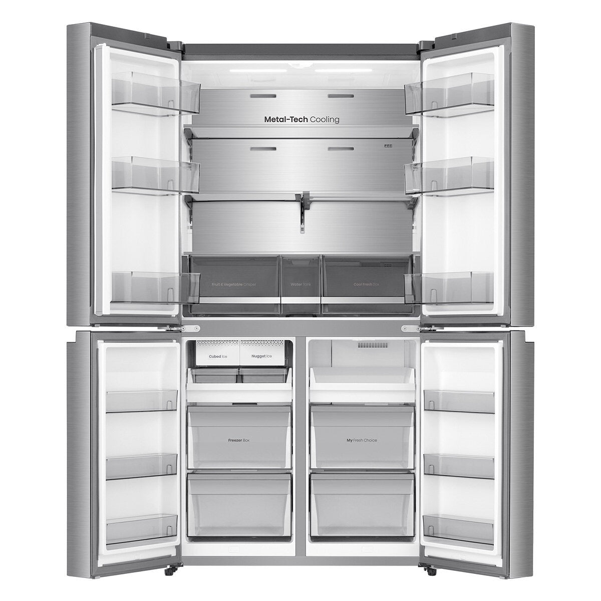 Factory second/Carton damaged Hisense 640 L PureFlex French Door Fridge – Stainless Steel (HRCD640TSW)