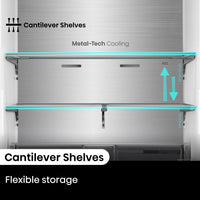 Thumbnail for Factory second/Carton damaged Hisense 640 L PureFlex French Door Fridge – Stainless Steel (HRCD640TSW)