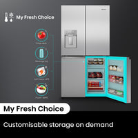 Thumbnail for Factory second/Carton damaged Hisense 640 L PureFlex French Door Fridge – Stainless Steel (HRCD640TSW)