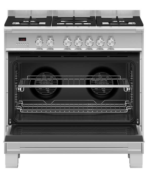 Factory second Fisher & Paykel 90cm Freestanding Dual Fuel Cooker OR90SCG4X1