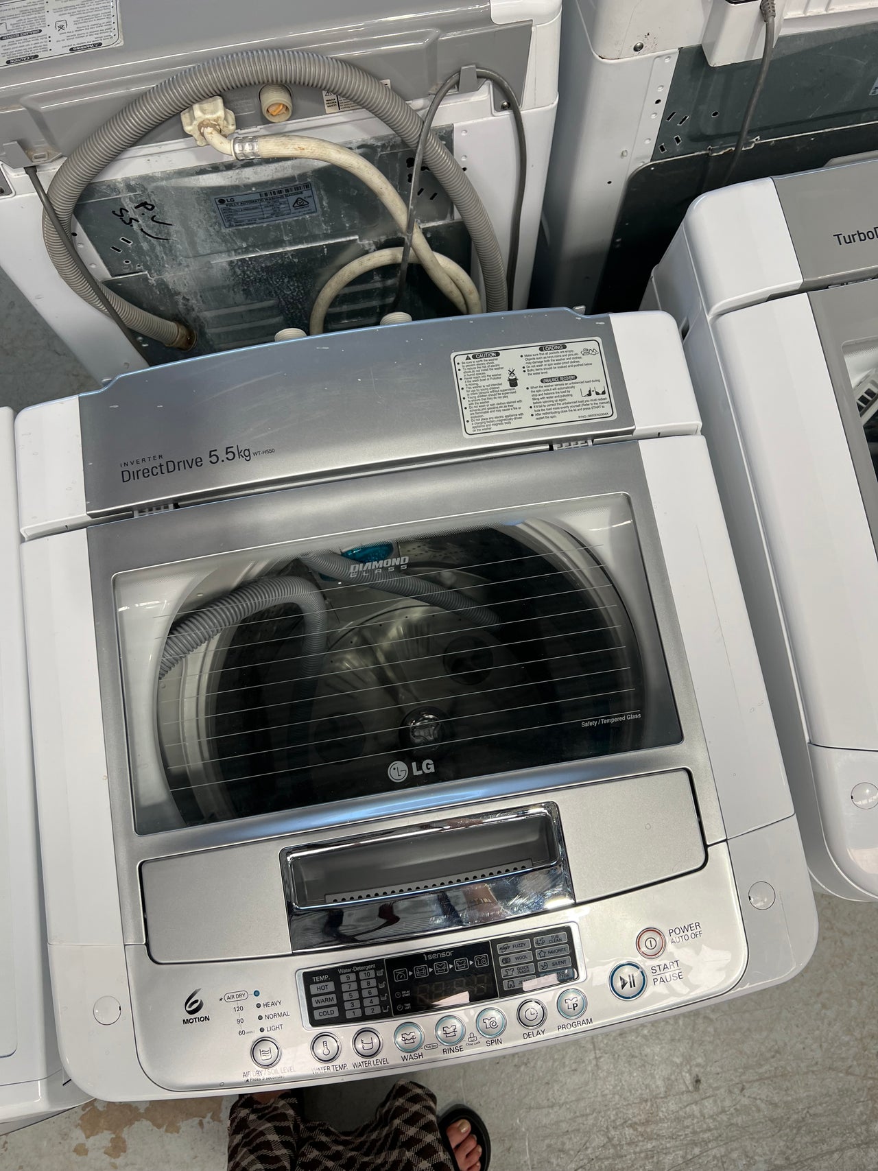 Second hand LG WTH550 5.5kg Top Load Washing Machine - Second Hand Appliances Geebung