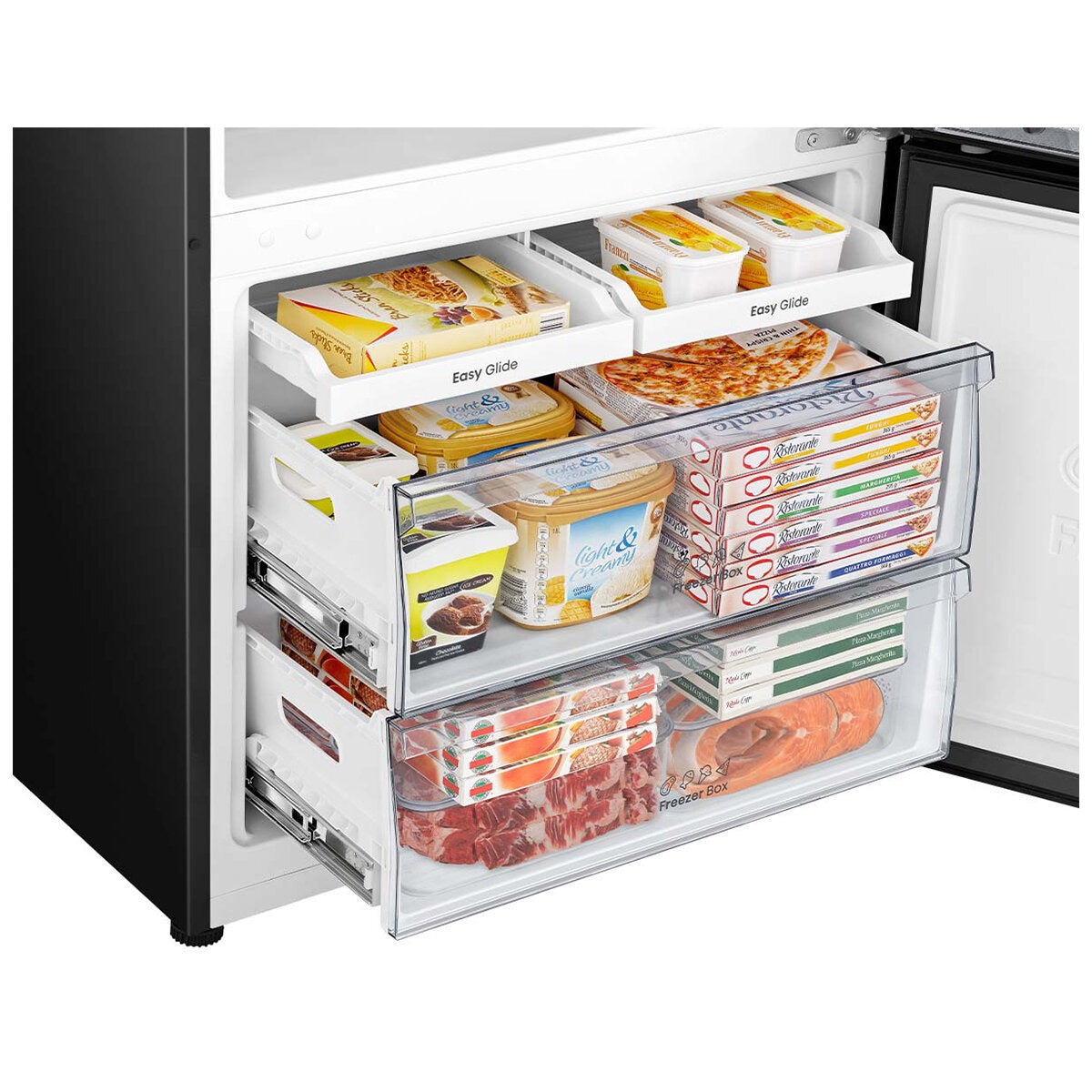 Factory second/Carton damaged Hisense 500L Bottom Mount Fridge – Black (HRBM500TBW)