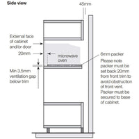 Thumbnail for Factory second Electrolux EMB2529DSE 25L UltimateTaste 500 Built-In Combination Microwave Oven