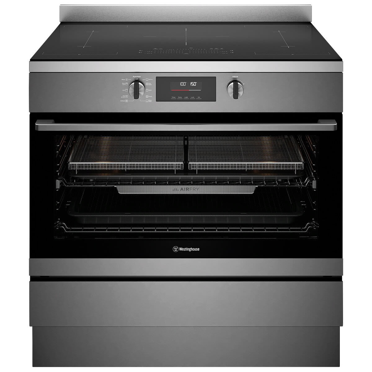 Factory second Westinghouse WFE9756DD 90cm Electric Freestanding Cooker with Induction Cooktop