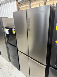 Thumbnail for Factory second Haier 463L Quad Door Refrigerator Stainless Steel Model: HRF530YS