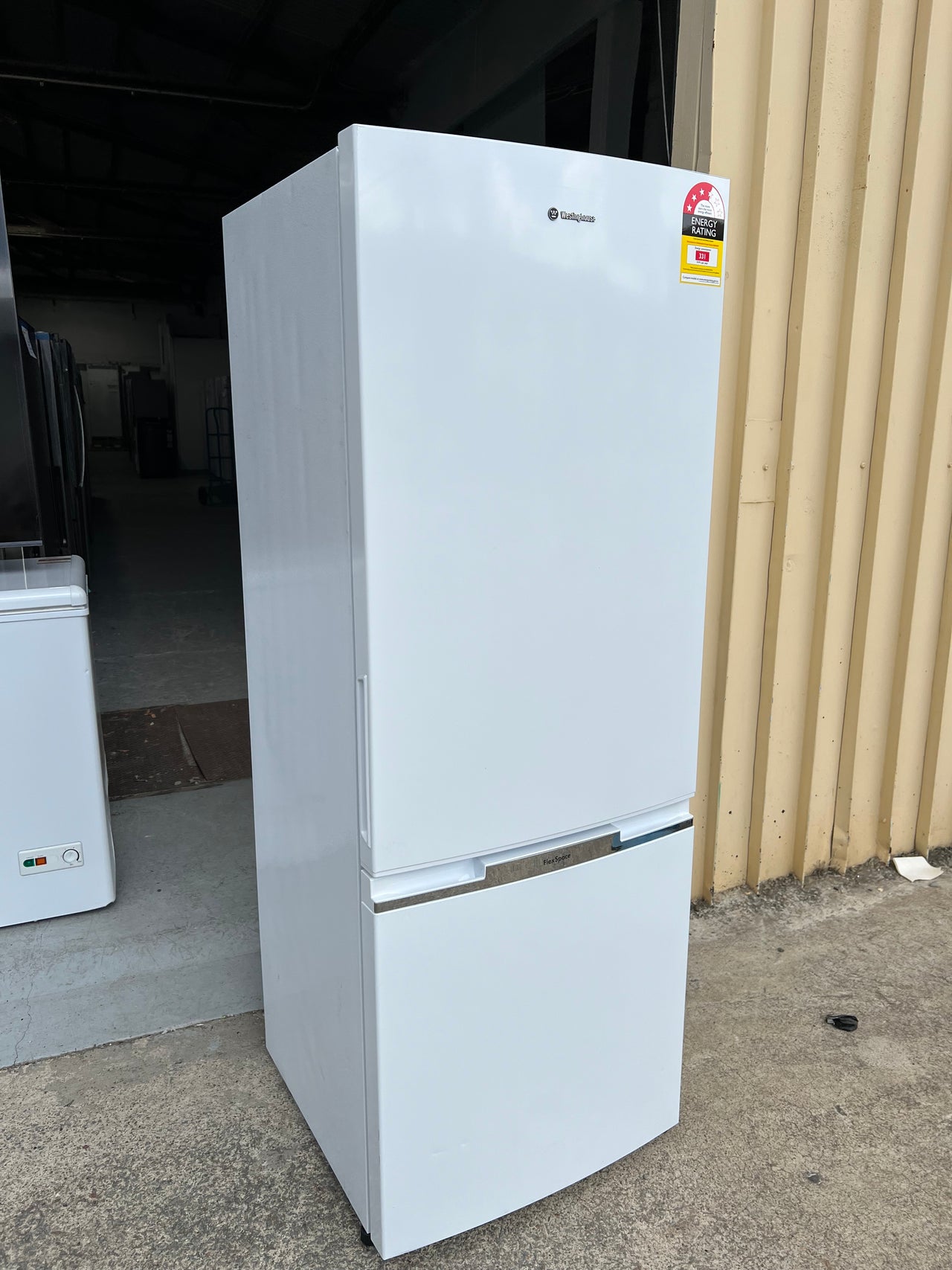 Second hand Westinghouse 340L Bottom Mount Fridge Model: WBB3400WG - Second Hand Appliances Geebung