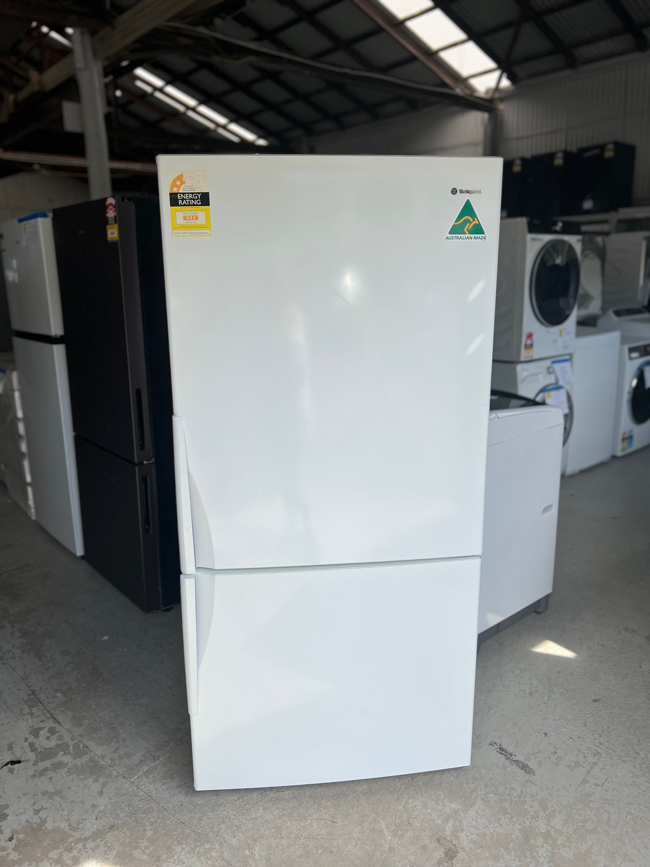 Second hand 510L Bottom Mount Fridge  Model: WBM5100WB Front