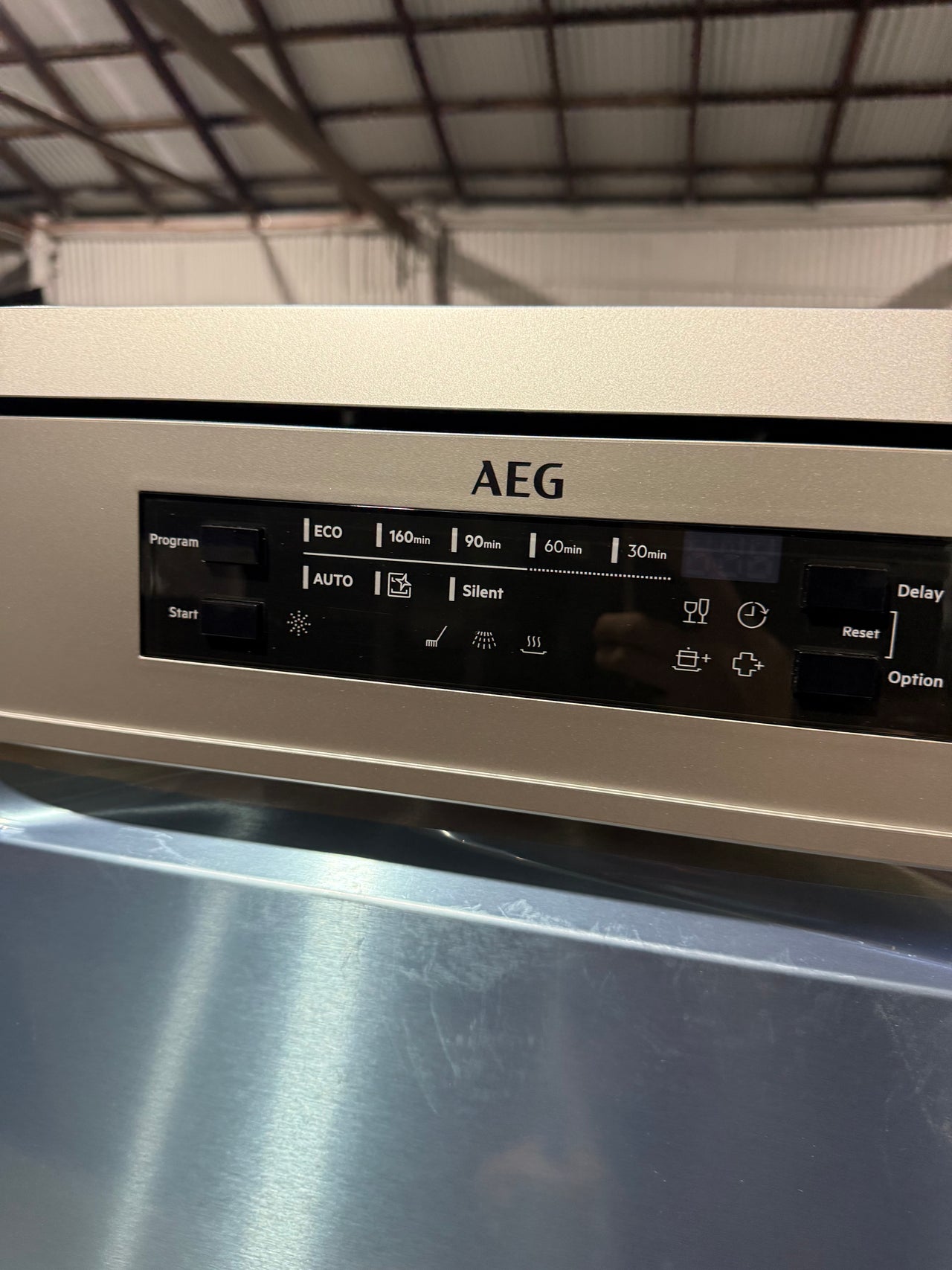 Factory second AEG 60cm Freestanding Dishwasher – Stainless Steel FFB53600PM