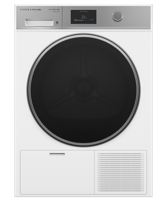 Factory second Fisher & Paykel 9 kg Series 11 Heat Pump Dryer – Steam Care (Model DH9060H1)