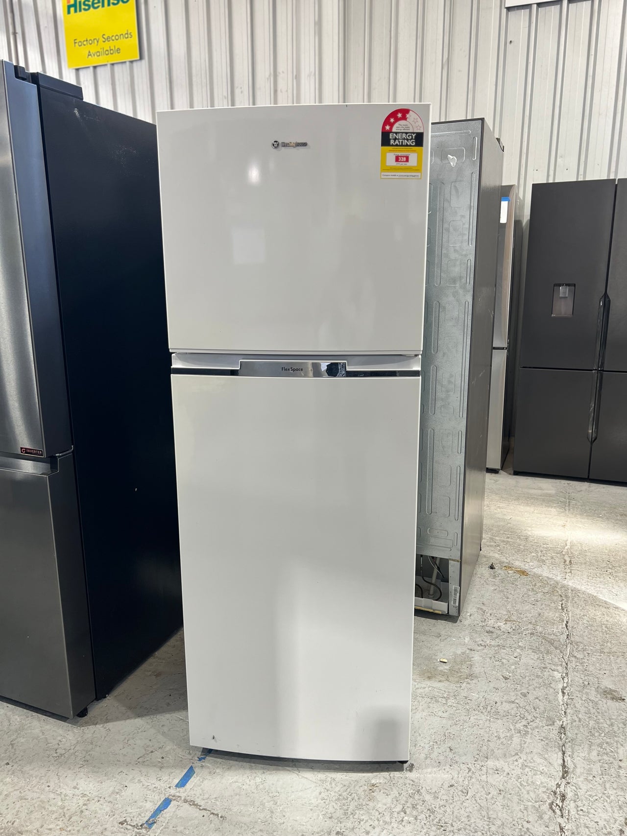 Second hand 339l Westinghouse top mounted refrigerator WTB3400WC - Second Hand Appliances Geebung