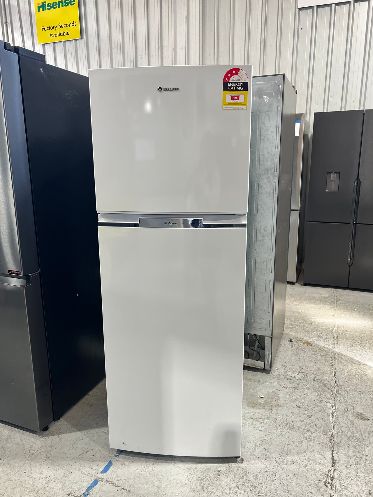 Second hand 339l Westinghouse top mounted refrigerator WTB3400WC - Second Hand Appliances Geebung