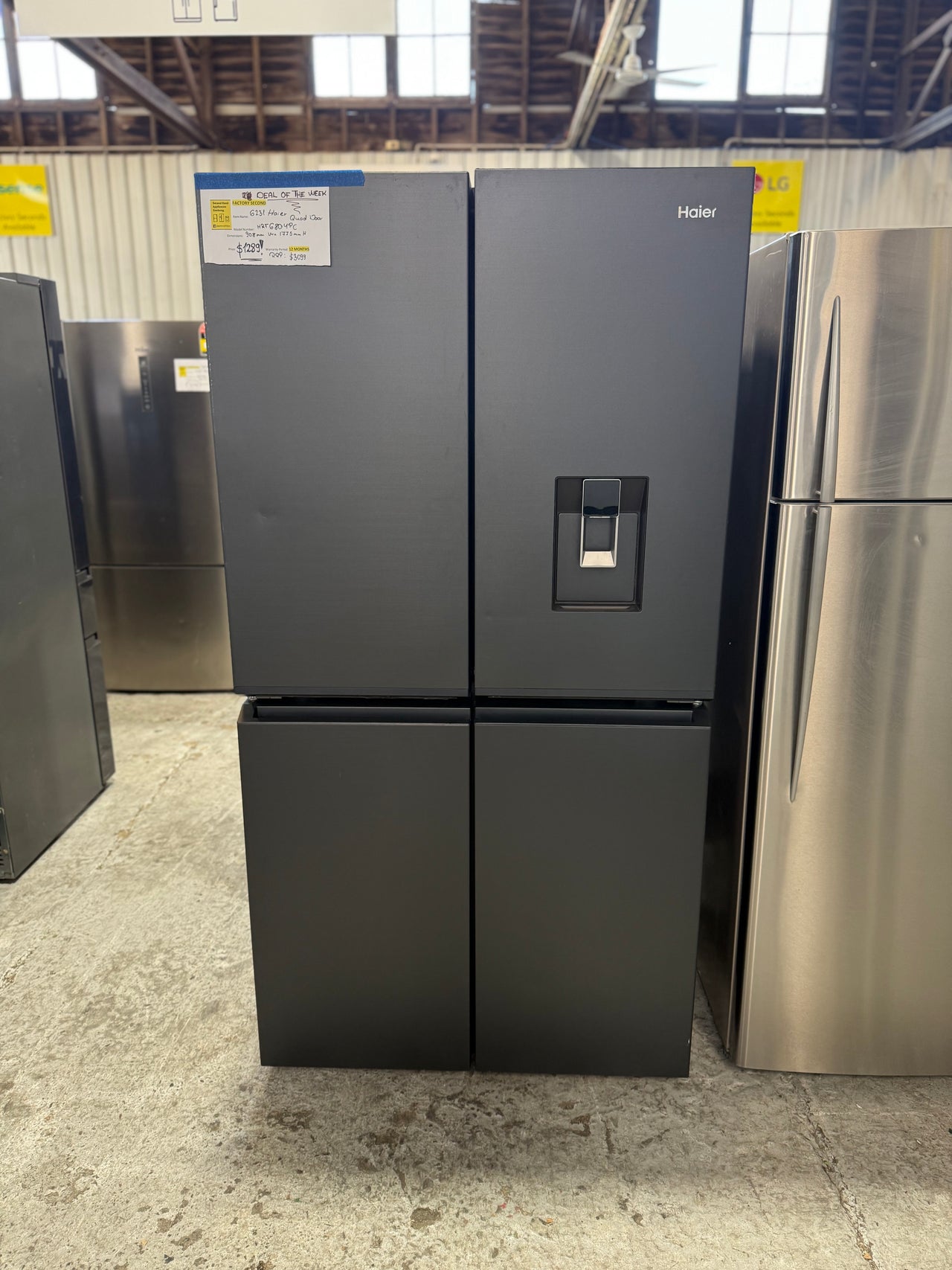 Factory second Haier 623L Quad Door Refrigerator Model: HRF680YPC