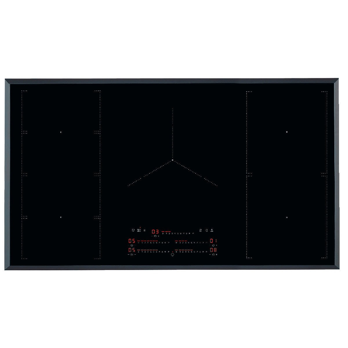 Factory second AEG IKE95771FB 90cm 5 Zone Induction Cooktop with ProCook
