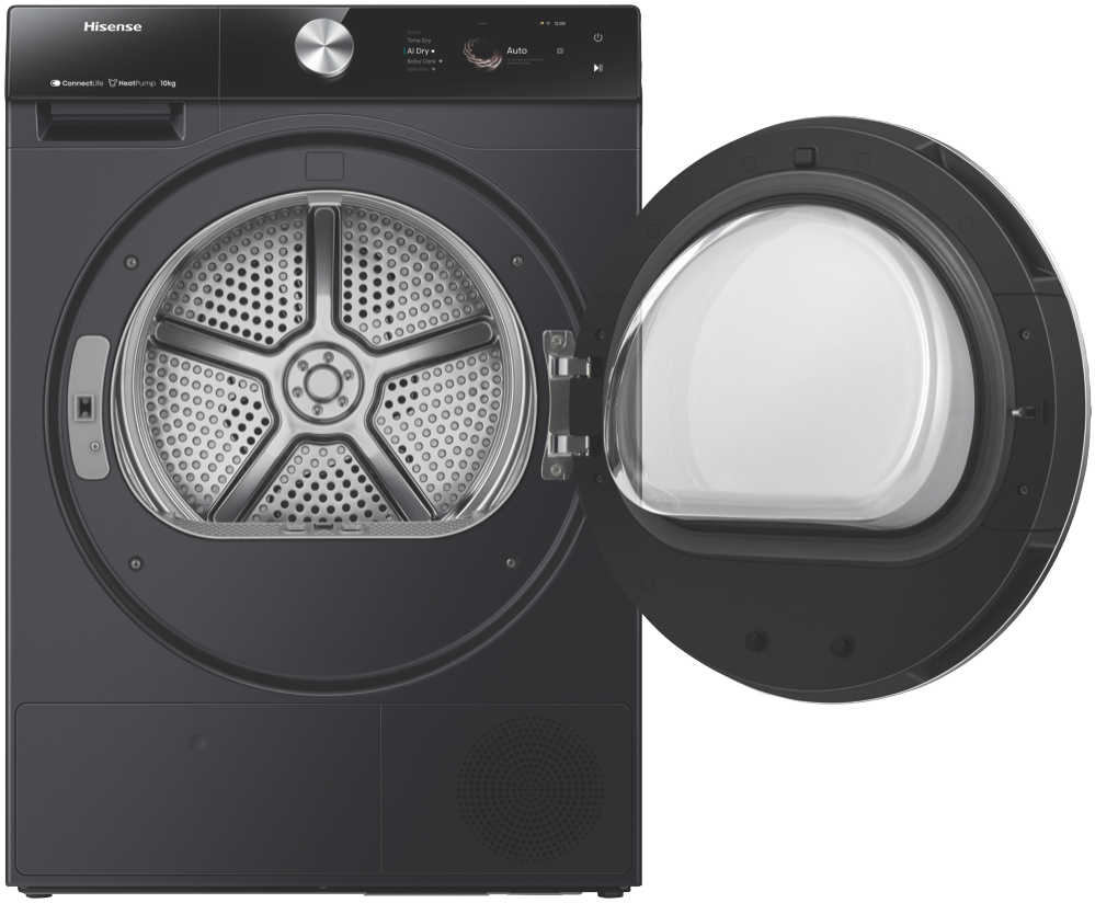 Factory Second/Carton damaged Hisense 10kg Heat Pump Dryer – Black (HDFS10HPB)