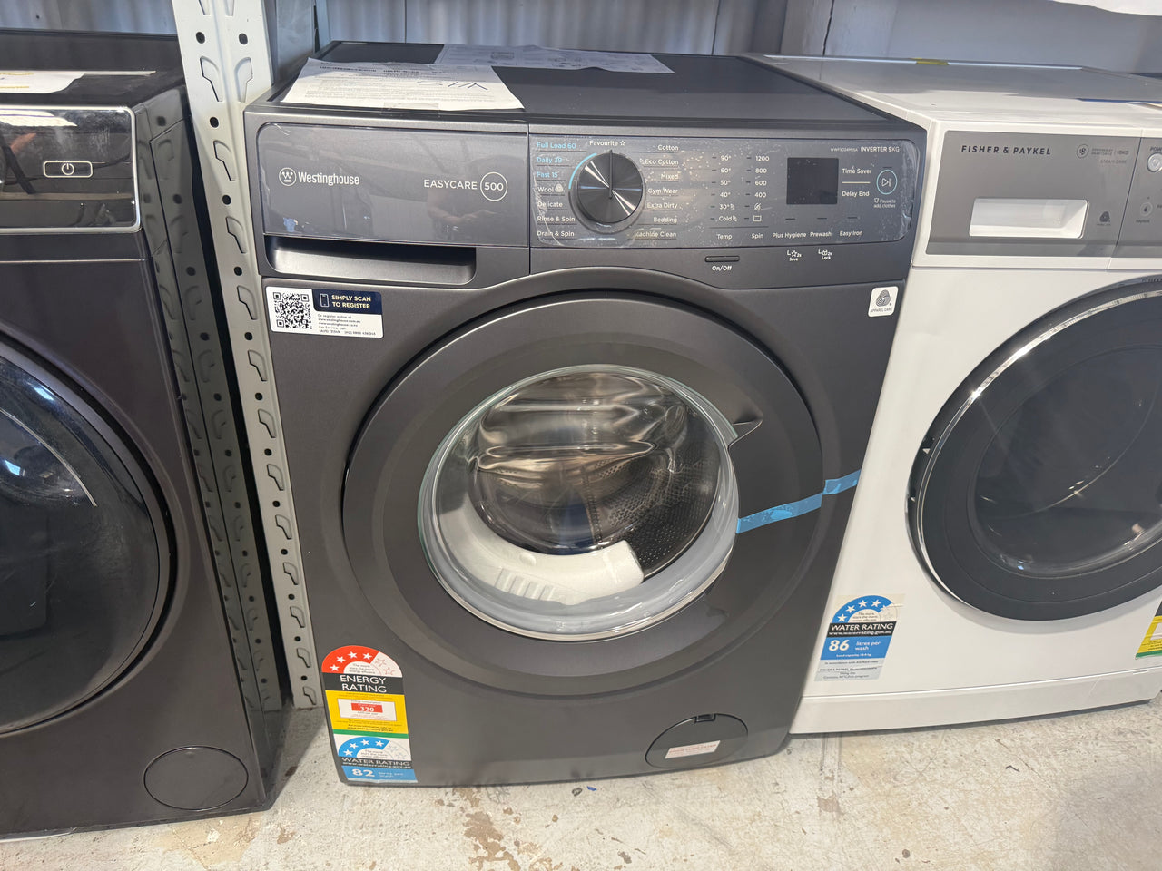 Factory second Westinghouse 9kg Front Load Washing Machine – EasyCare 500 Series (WWF9024M5SA)