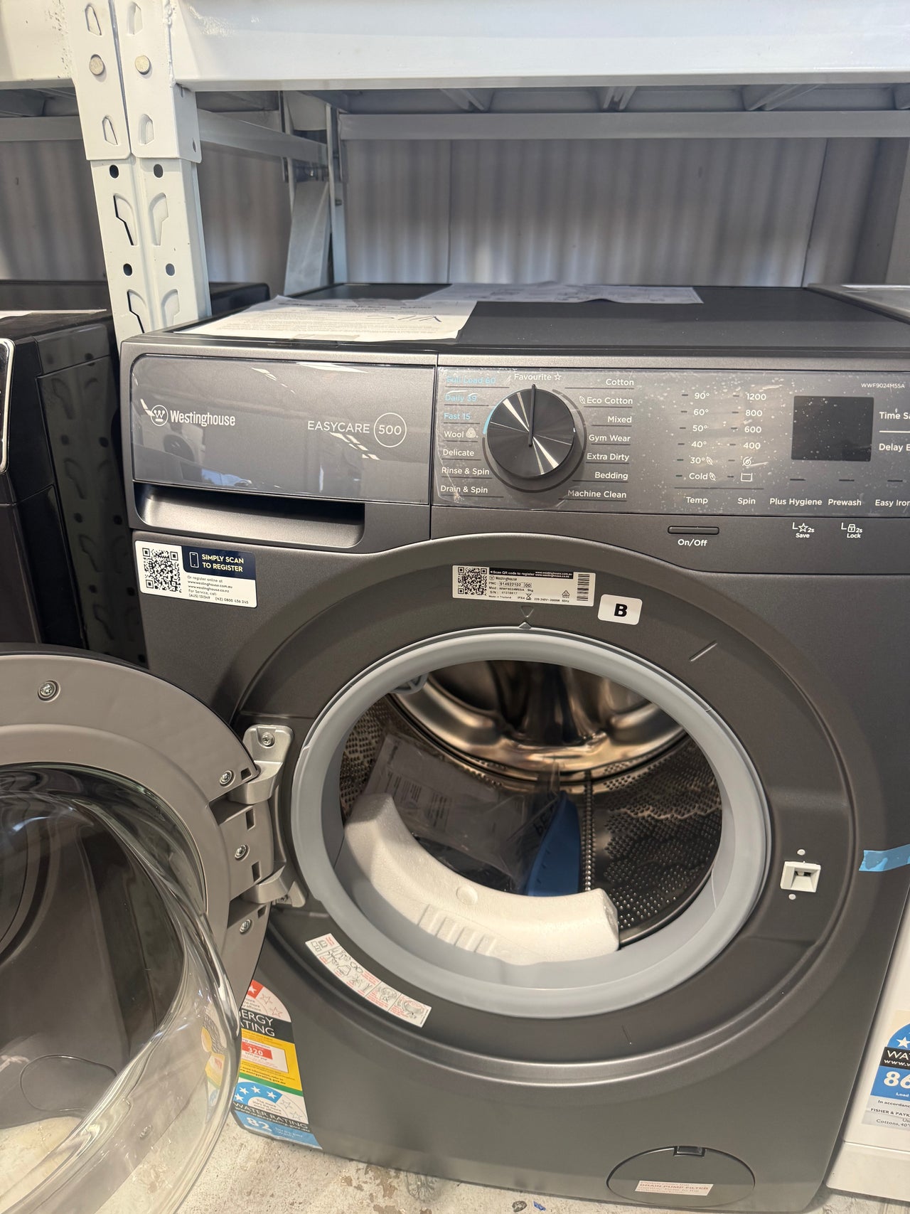 Factory second Westinghouse 9kg Front Load Washing Machine – EasyCare 500 Series (WWF9024M5SA)