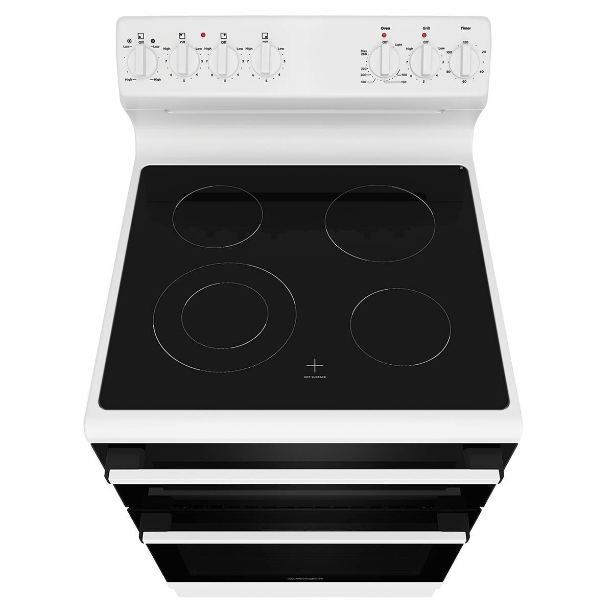 Factory second Westinghouse WLE642WC – 60 cm Freestanding Fan-Forced Electric Oven/Stove&nbsp;