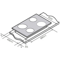 Thumbnail for Factory second Westinghouse 90cm 4 Zone Ceramic Cooktop – Black Ceramic Glass WHC943BD