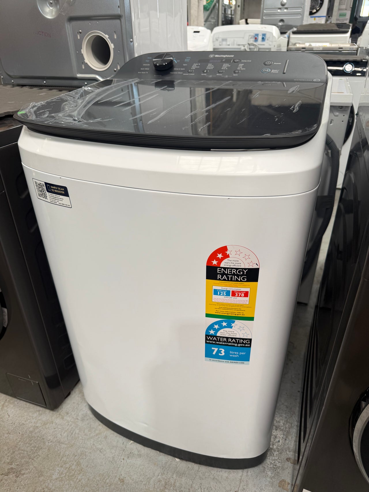 Transportation damaged Westinghouse 6kg Top Load Washing Machine – White (WWT6084J5WA)