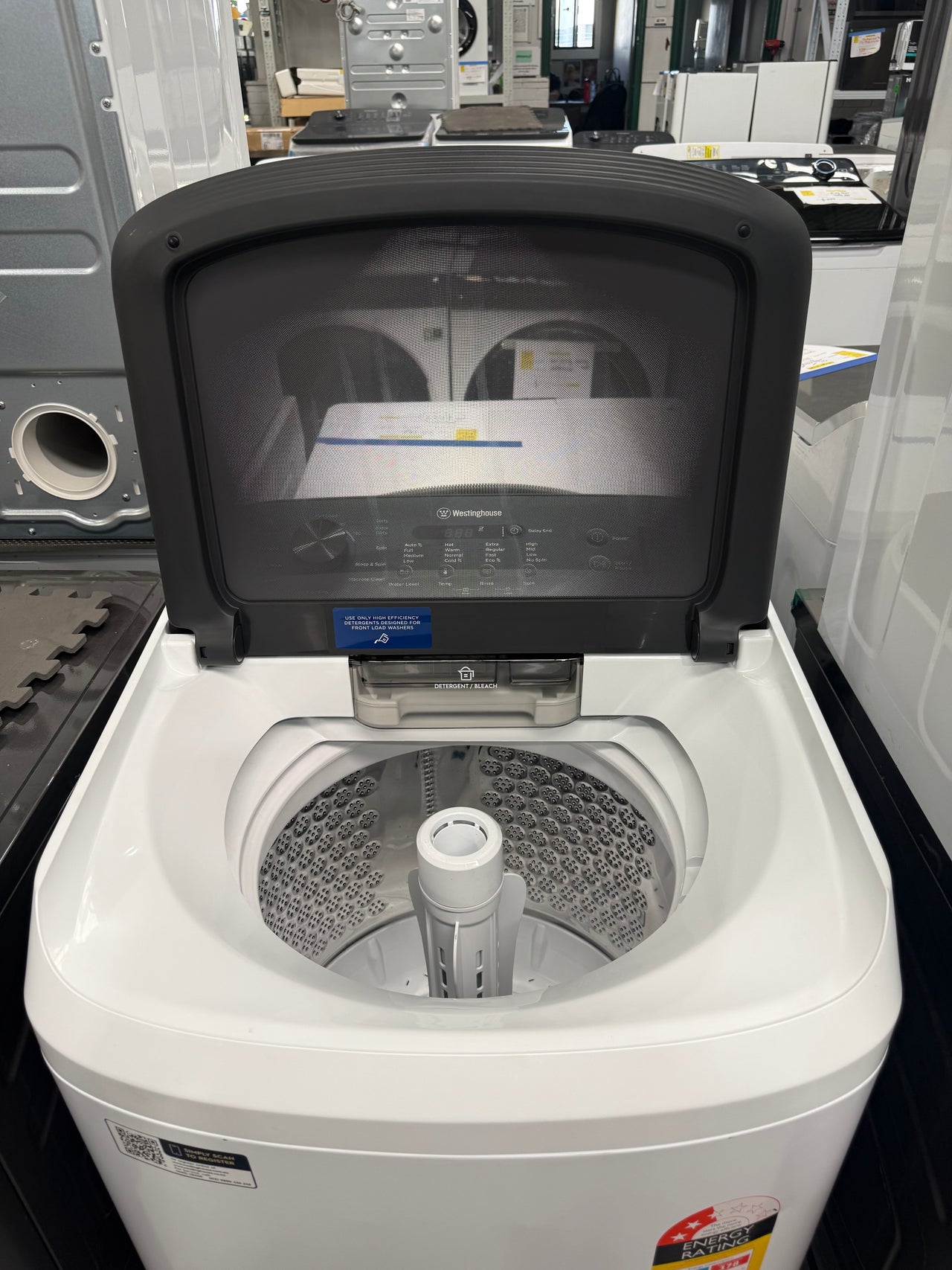 Transportation damaged Westinghouse 6kg Top Load Washing Machine – White (WWT6084J5WA)