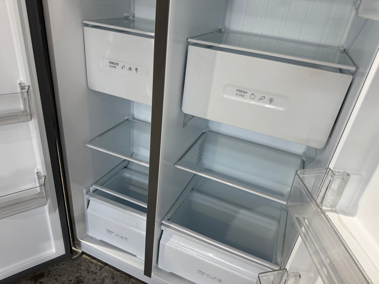 Factory Second TCL 505L Side-by-Side Refrigerator – Grey (P525SBC)