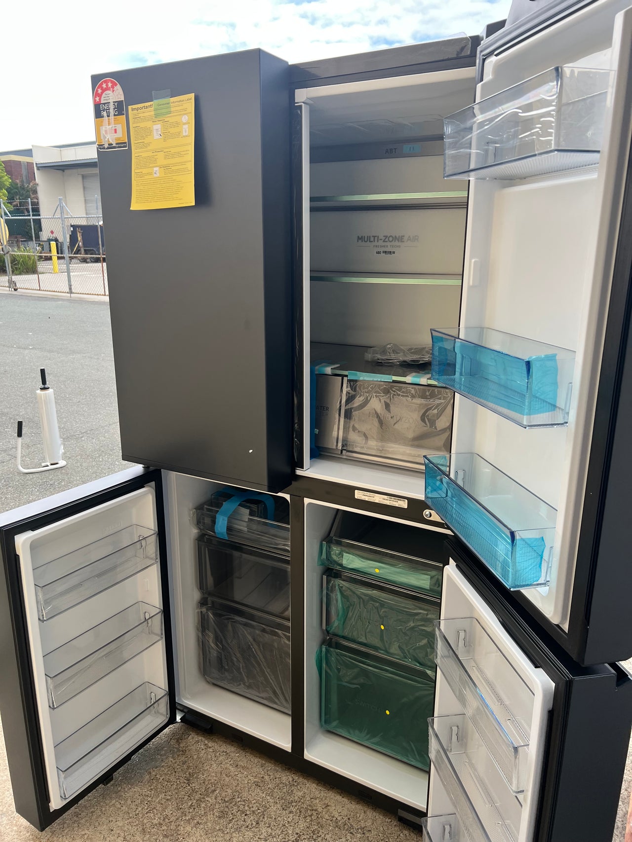 Carton damaged/Factory second Haier 623L Quad Door Refrigerator HRF680YPC with 4.5 star energy - Second Hand Appliances Geebung