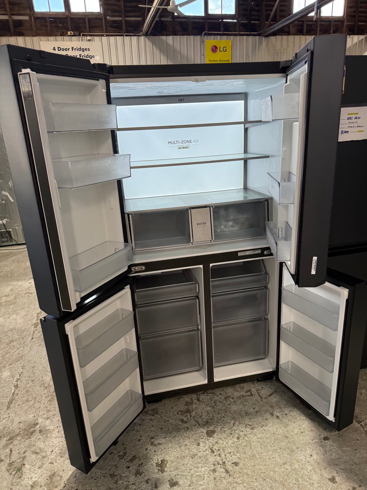 Factory second Haier 623L Quad Door Refrigerator Model: HRF680YPC