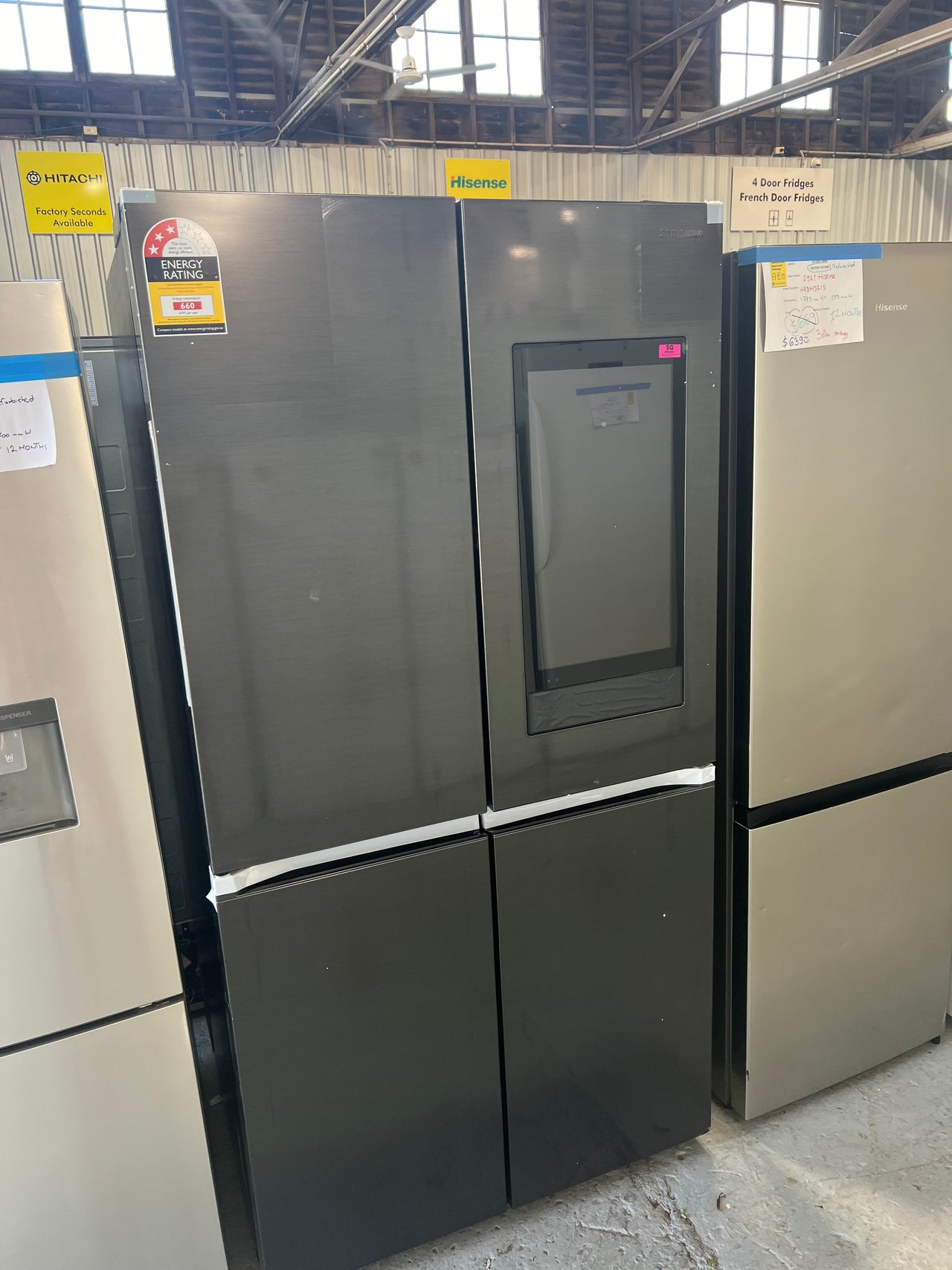 Transportation damaged Samsung 810L Family Hub Refrigerator - Second Hand Appliances Geebung