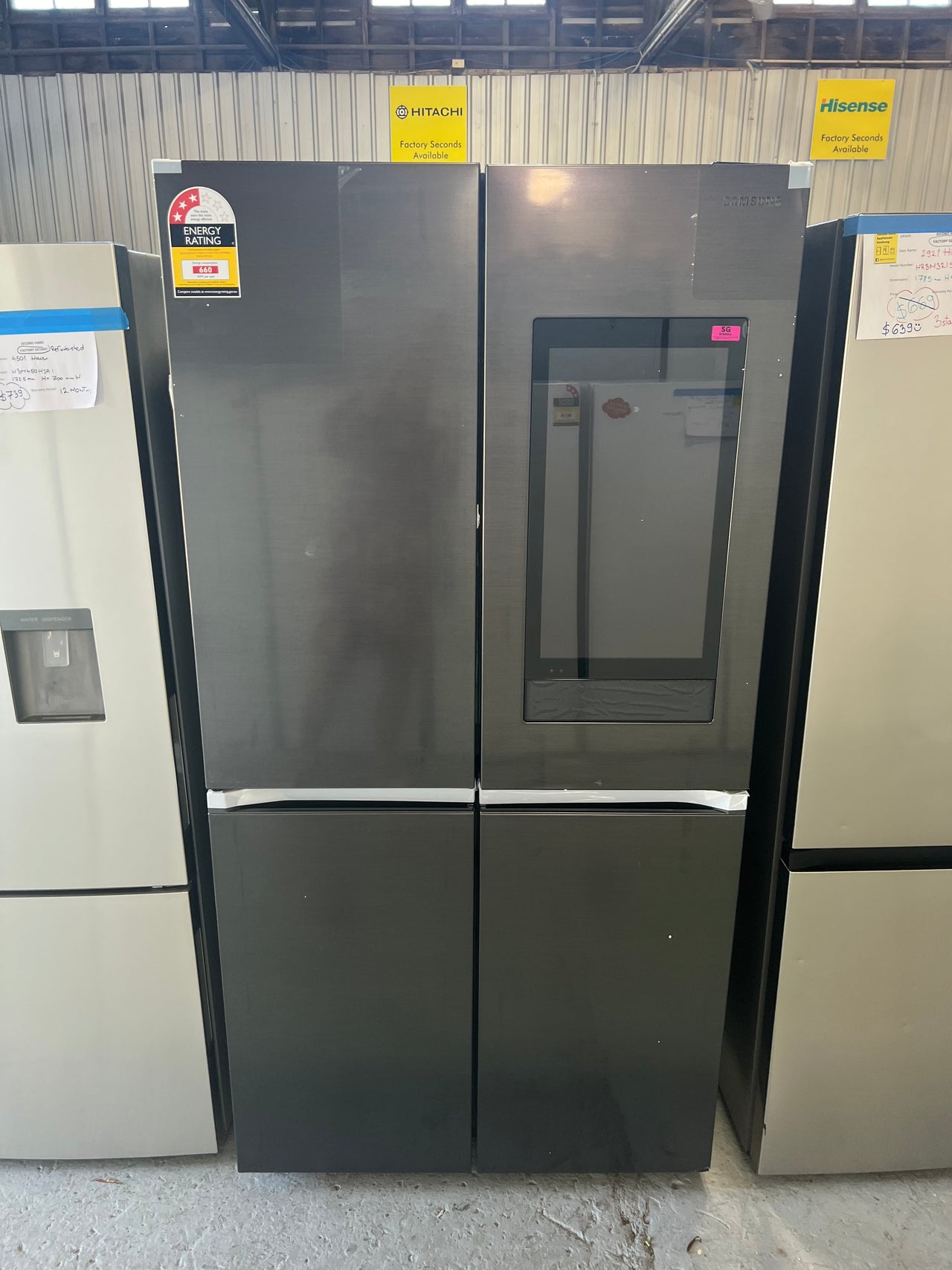 Transportation damaged Samsung 810L Family Hub Refrigerator - Second Hand Appliances Geebung